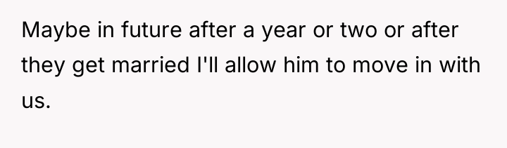 Maybe in future after a year or two or after...
