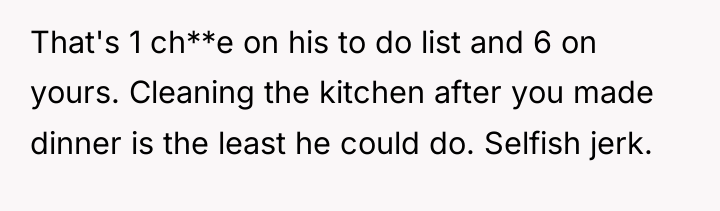That's 1 ch**e on his to do list and 6...