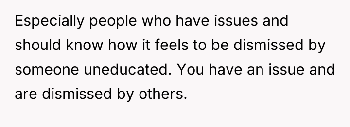 Especially people who have issues and should know how it...