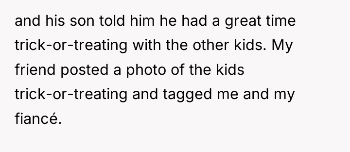 and his son told him he had a great time...