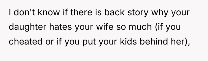I don't know if there is back story why your...