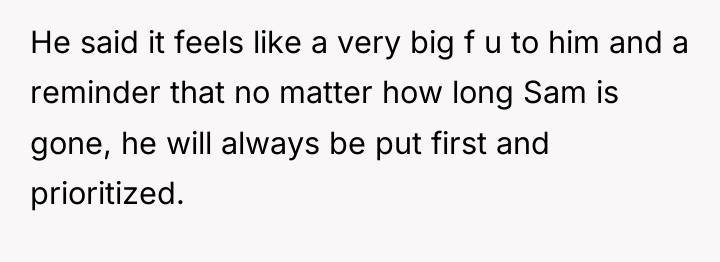 He said it feels like a very big f u...