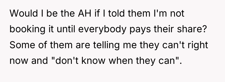 Would I be the AH if I told them I'm...