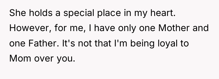 She holds a special place in my heart. However, for...