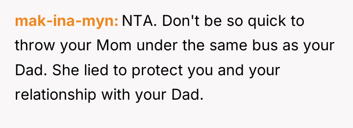 mak-ina-myn NTA. Don't be so quick to throw your Mom...
