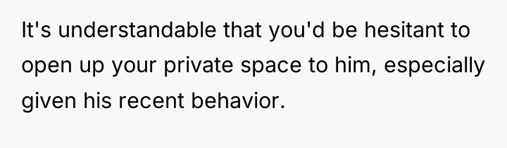 It's understandable that you'd be hesitant to open up your...