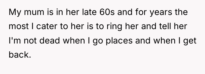 My mum is in her late 60s and for years...