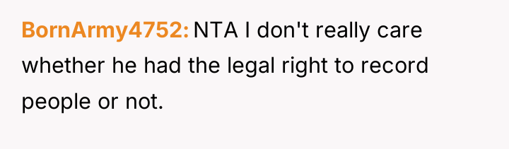 BornArmy4752 NTA I don't really care whether he had the...