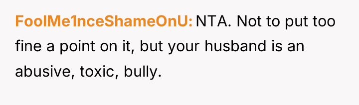 FoolMe1nceShameOnU NTA. Not to put too fine a point on...