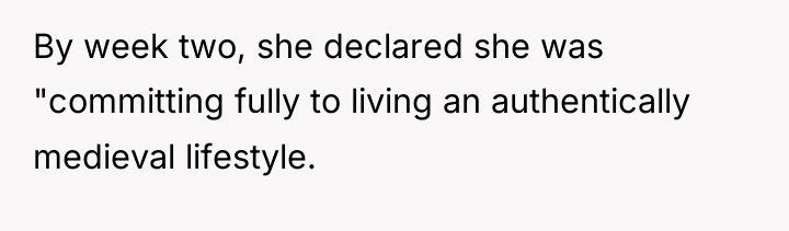 By week two, she declared she was "committing fully to...