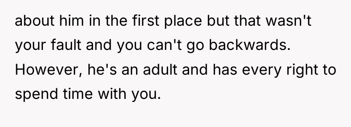 about him in the first place but that wasn't your...