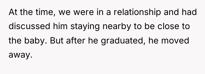 At the time, we were in a relationship and had...
