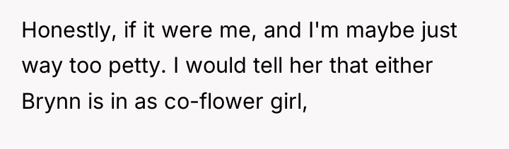 Honestly, if it were me, and I'm maybe just way...