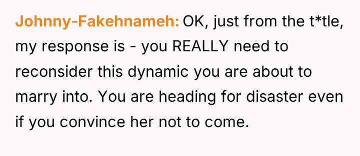 Johnny-Fakehnameh OK, just from the t*tle, my response is -...