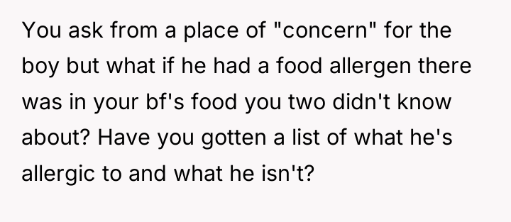 You ask from a place of "concern" for the boy...