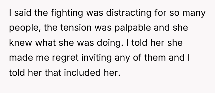 I said the fighting was distracting for so many people,...