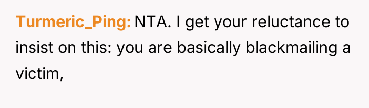 Turmeric_Ping NTA. I get your reluctance to insist on this:...