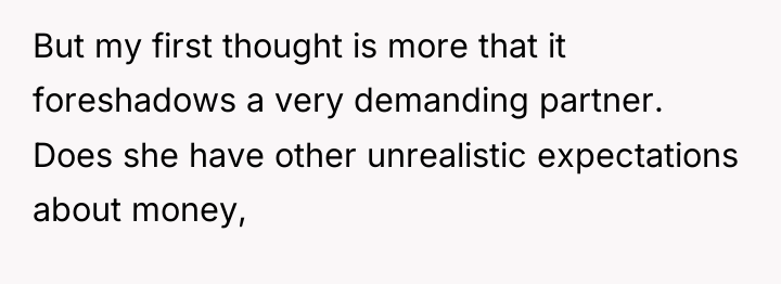 But my first thought is more that it foreshadows a...