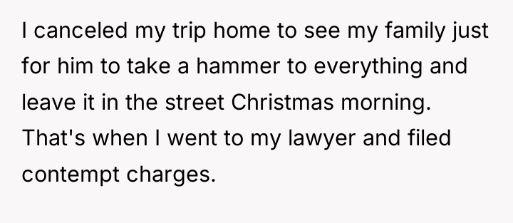 I canceled my trip home to see my family just...