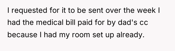 I requested for it to be sent over the week...