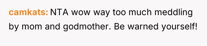 camkats NTA wow way too much meddling by mom and...