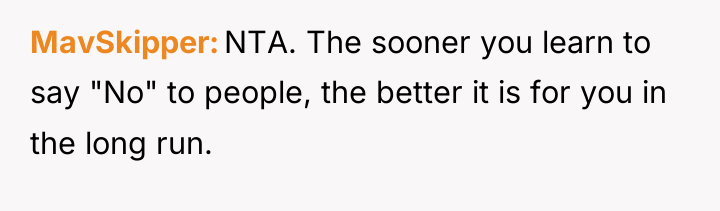 MavSkipper NTA. The sooner you learn to say "No" to...