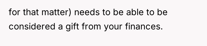 for that matter) needs to be able to be considered...
