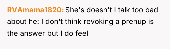 RVAmama1820 She's doesn't I talk too bad about he: I...