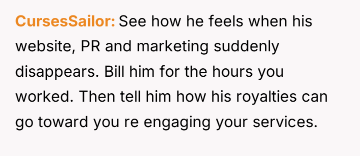 CursesSailor See how he feels when his website, PR and...