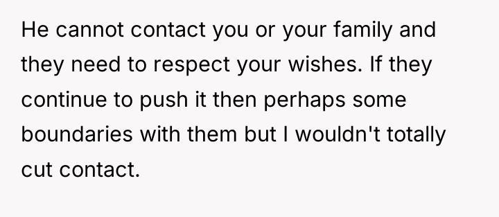 He cannot contact you or your family and they need...