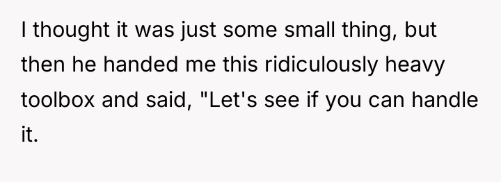 I thought it was just some small thing, but then...