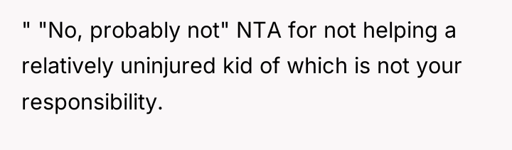 " "No, probably not" NTA for not helping a relatively...
