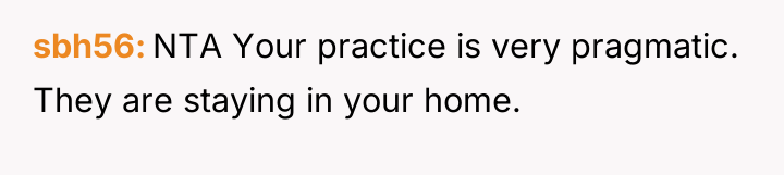 sbh56 NTA Your practice is very pragmatic. They are staying...