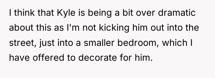 I think that Kyle is being a bit over dramatic...