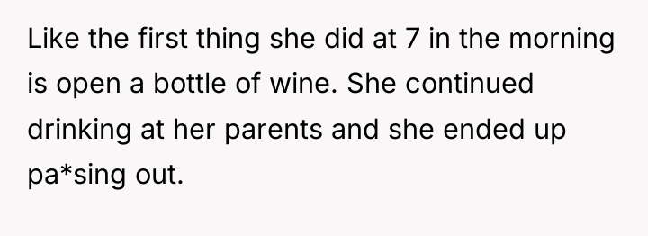 Like the first thing she did at 7 in the...