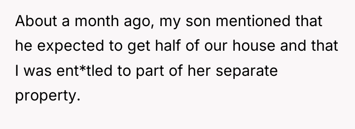 About a month ago, my son mentioned that he expected...