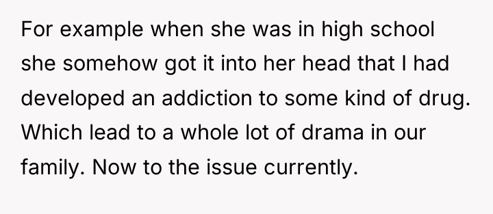 For example when she was in high school she somehow...