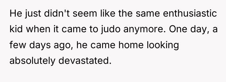 He just didn't seem like the same enthusiastic kid when...