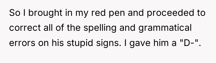 So I brought in my red pen and proceeded to...