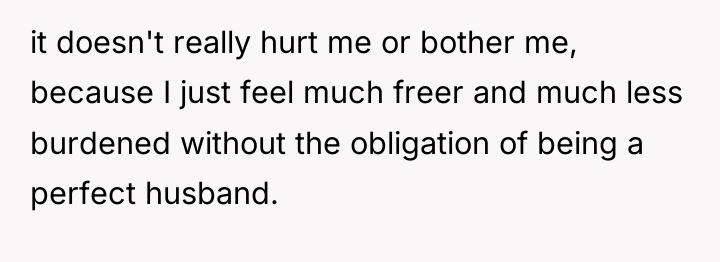 it doesn't really hurt me or bother me, because I...