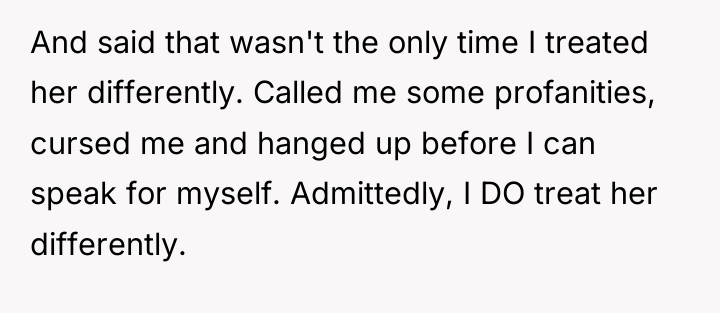 And said that wasn't the only time I treated her...