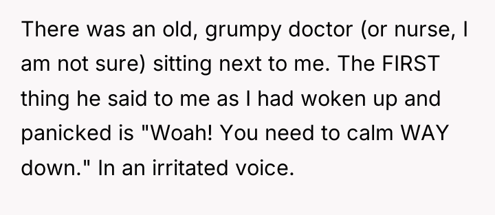 There was an old, grumpy doctor (or nurse, I am...