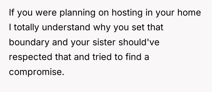 If you were planning on hosting in your home I...