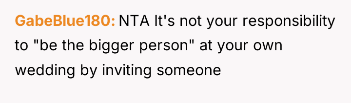 GabeBlue180 NTA It's not your responsibility to "be the bigger...