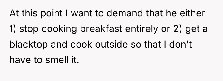 At this point I want to demand that he either...