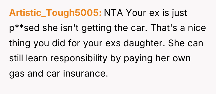 Artistic_Tough5005 NTA Your ex is just p**sed she isn't getting...
