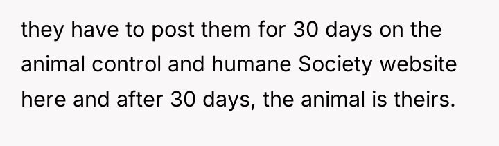 they have to post them for 30 days on the...