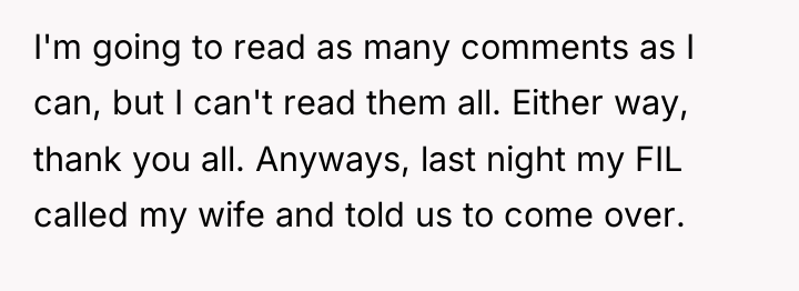 I'm going to read as many comments as I can,...