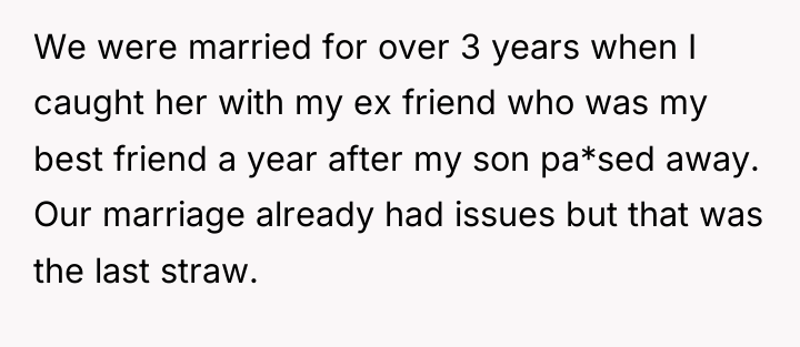 We were married for over 3 years when I caught...