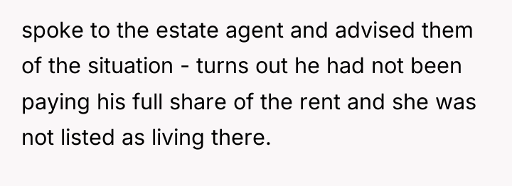 spoke to the estate agent and advised them of the...